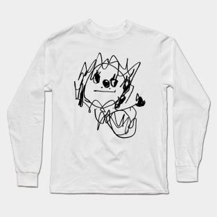 Kids Drawing Self Portrait Long Sleeve T-Shirt